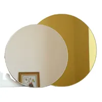 Forma redonda sem armação de vidro espelhado 5mm 60cm sem moldura para mesas de decoração da casa