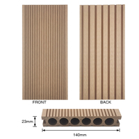 Tercel Fournisseurs de bois de terrasse Teck synthétique 140*23MM Prix composite bois de terrasse en plastique
