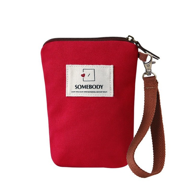 Three-color Patch Solid Color Phone Pouch for Women, Vintage Vertical Style
