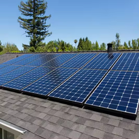 Panneaux solaires monocristallins 50W 100W, panneau d'énergie photovoltaïque économique, TUV CE, demi-cellule, bleu foncé, PERC, verre TUV CE pour certifié