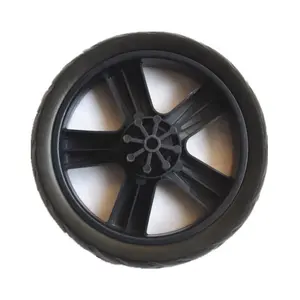 250毫米EVA塑料泡沫车轮带辐条塑料轮轮辋