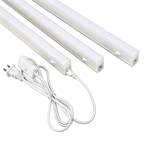 Tube <span class=keywords><strong>LED</strong></span> carré T8 <span class=keywords><strong>T5</strong></span> avec boîtier intégré en PC/PVC et couvercle transparent pour éclairage de magasin, 1ft 2ft 3ft 4ft 300mm 600mm 900mm <span class=keywords><strong>1200mm</strong></span> - Product Image 2