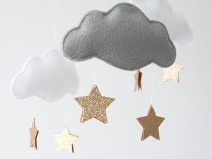 Usine unique feutre de dinosaure berceau mobile feutre mobile berceau Montessori neutre pépinière suspendus Dino Mobiles nouveau-né - Product Image 4