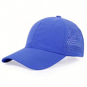 Gorra de Béisbol Impermeable Unisex de Secado Rápido con Orificios Cortados a Láser para Hombre, Venta al Por Mayor de Fábrica - Product Image 5