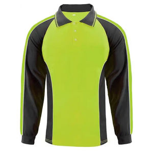 新しいカスタム安全シャツ高視認性長袖反射ユニフォームポロシャツ男性用Tシャツ建設用 - Product Image 4