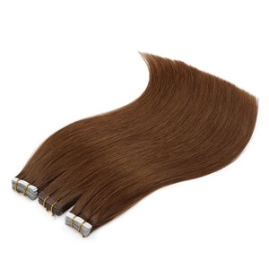 # Extensiones de Cabello Liso 1B con Cinta Adhesiva, Color Negro Natural, Trama Invisible, Extensiones de Cabello Humano con Cinta Adhesiva para Calidad de Salón, 50g/paquetes - Product Image 4