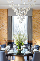 Lustre en céramique artistique, suspension de luxe en porcelaine à motif floral pour villa haut de gamme, salon, escalier, éclairage design