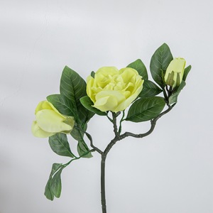 ช่อดอกกุหลาบประดิษฐ์ CallaFloral สีเขียว เหลือง ขาว งานแฮนด์เมด ตกแต่งงานแต่งงาน สไตล์ INS สำหรับอีคอมเมิร์ซข้ามพรมแดน - Product Image 3