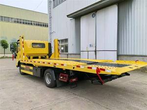 Camion de barrière à fond plat automatique Foton 4*2 bons prix véhicules de sauvetage dépanneuse remorques de <span class=keywords><strong>voiture</strong></span> bon marché - Product Image 3