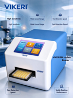 Lecteur de microplaques VIKERI ELISA 96 puits pour laboratoire, absorption en laboratoire, personnalisation OEM, garantie 1 an