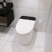 WC intelligent monobloc élégant, design moderne et professionnel, sans réservoir, WC électronique intelligent de luxe pour les toilettes des clubs d'affaires