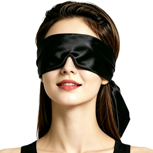 Masque pour les yeux en satin de soie doux, long, pour les mariages et les produits érotiques - Product Image 1
