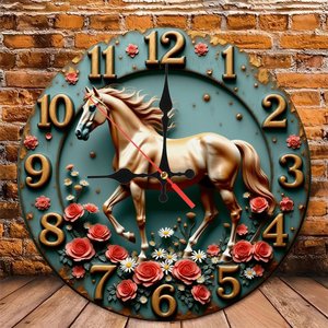 Round Wooden Wall <b>Clock</b> 25x25Cm Quartz Silent Simple Design Home Office Living Room Decor - Product Image 5