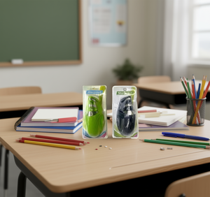 Temperino Elettronico Manuale in Plastica Misura Standard per Uso Scolastico e Ufficio Colori Assortiti - Product Image 2