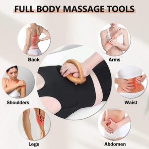 Brosse de massage en bois anti-cellulite à fonctions de drainage lymphatique et de stimulation des points de pression pour le remodelage corporel du ventre - Vente chaude - Guangdong - Product Image 3