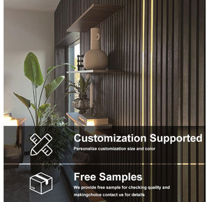 Paneles Acústicos de Madera MDF Ecológicos Personalizados, Paneles Modernos <span class=keywords><strong>Antiruido</strong></span> <span class=keywords><strong>para</strong></span> Aislamiento Acústico de Paredes <span class=keywords><strong>para</strong></span> Sala de Estar, Hotel e Interiores - Product Image 3