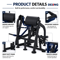 Machine de musculation commerciale pour biceps et triceps, équipement multifonctionnel d'entraînement de la force des bras, directement de l'usine, OEM ODM