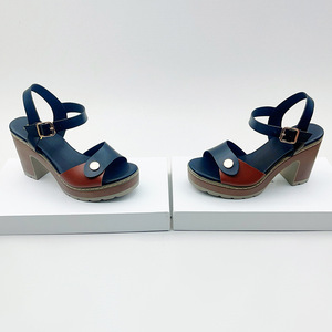 Sandales compensées à plateforme pour femmes, à bout ouvert et bride cheville, pour l'été, chaussures décontractées habillées - Product Image 3