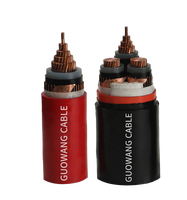 Cable Eléctrico Subterráneo de Media Tensión N2XSEY 12/20kV 35 50 70 95 120mm2 XLPE PVC con Aislamiento de Cobre y Blindaje, Estándar IEC