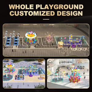 Sillas voladoras Adventure de fibra de vidrio con iluminación colorida para centros comerciales y atracciones turísticas 12 jugadores - Product Image 6