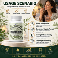9 Iin 1 Complément alimentaire 500mg Glycinate de magnésium Capsules Améliorer le supplément musculaire Capsules de magnésium