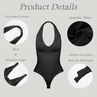 2024 Grande Vente Body Gainant Femme avec Col et Bretelles, Deux Styles de Port, pour l'Hiver