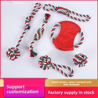 Vente en gros d'usine en Chine, marque ZBKJ, jouet à mâcher en corde de coton pour chien de haute qualité, best-seller, ensemble de 780 g, cadeau de Noël