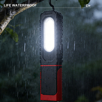 Projecteur LED portable à rotation 360° avec affichage de puissance, COB, support magnétique, rechargeable, pour réparation automobile