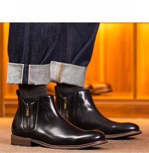 High-Quality 2026 Casual Dress Boots Genuine Leather Men's Work <b>Shoes</b> Comfortable and <b>Safe</b> Outdoor Short chukka boots - Product Image 5