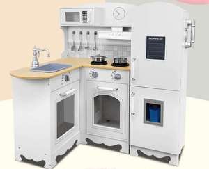 <span class=keywords><strong>เชฟ</strong></span>ไม้แกล้งเล่นของเล่นชุดครัว Gourmet สีขาว - Product Image 4