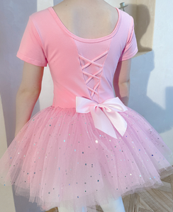 Vestito da ballo per bambini carino <span class=keywords><strong>Ballerina</strong></span> Tutu danza danza Puff Cake gonna gonna morbida e calda gonna body per la danza delle ragazze competere - Product Image 2