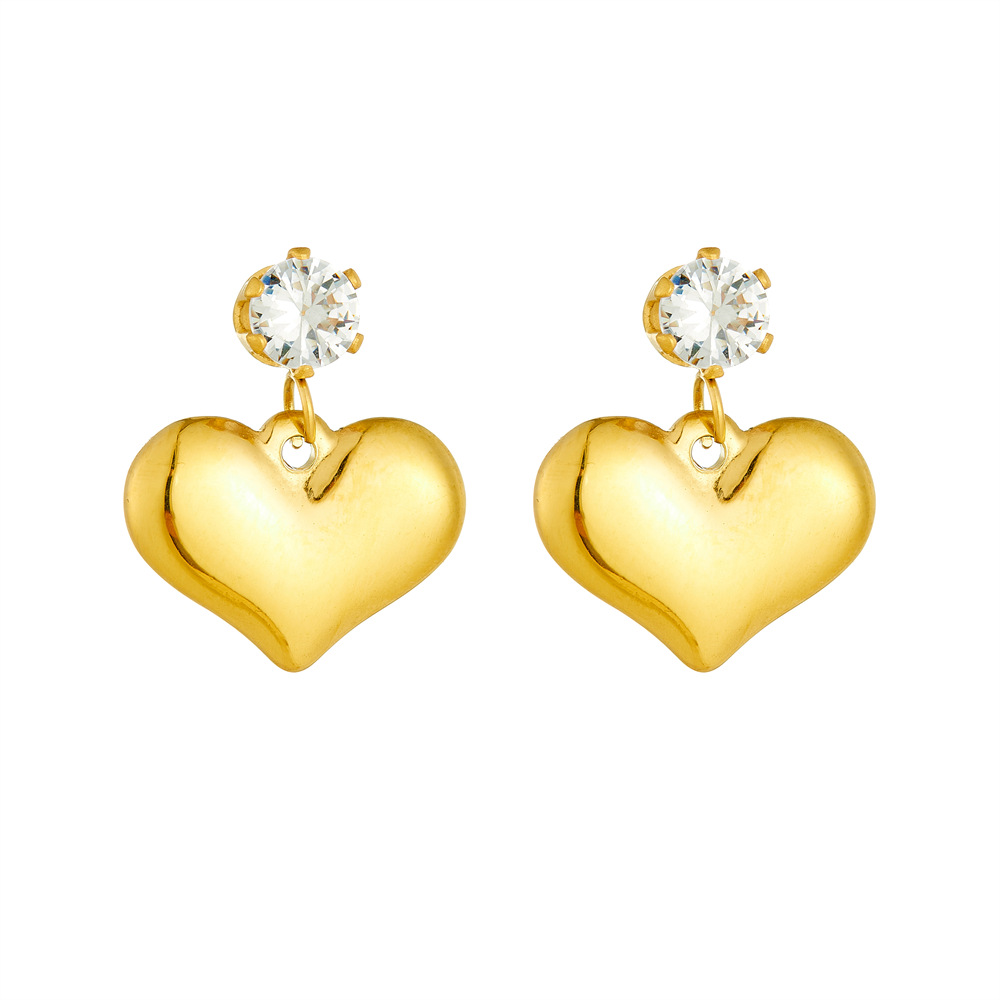 Golden  same style earrings