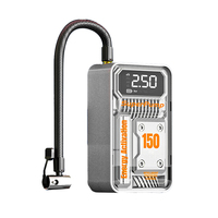 Portable 150PSI Moto Vélo Véhicule Pneu Pompe À Air 60W Filaire LED Affichage Numérique Électrique Gonfleur De Pneu