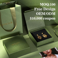 Boîte à bijoux personnalisée avec logo de luxe, écologique, en papier, en forme de livre, avec fermeture magnétique, pour boucles d'oreilles, collier, bague