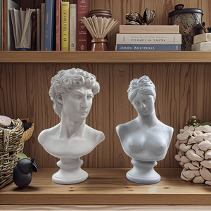 <span class=keywords><strong>Buste</strong></span> de <span class=keywords><strong>femme</strong></span> en pierre célèbre, sculpture féminine, sculpture classique en béton d'intérieur, sculpture sculptée à la main, décoration d'intérieur, art - Product Image 1