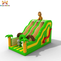 Le toboggan gonflable en PVC double voie le plus populaire, 0,55 mm, capacité 200 kg, installation facile, design personnalisable, garantie 3 ans