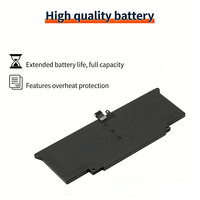 Batterie d'ordinateur portable pour une longue durée de vie, batterie JHT2H pour Dell Latitude 7310 7410 7CXN6 HRGYV T3JWC 4V5X2 52Wh