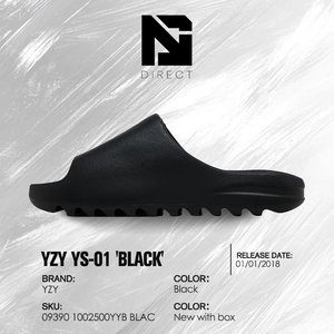 YZY YS-01 'Black' Sport <b>Slippers</b> Black Open Toe EVA Outsole Anti-Slippery Summer Wear Fashion Causal <b>Slippers</b> - Product Image 6
