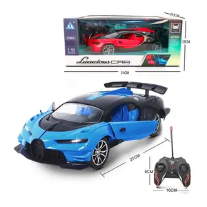 1:16 bugatti carro de cinco vias rc, carro de alta velocidade, luz led, drift, corrida, controle remoto, carros, modelo, luz de som