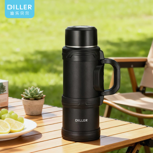 กระติกน้ำสุญญากาศสแตนเลสขนาดใหญ่ พร้อมส่ง สำหรับเดินทาง ท่องเที่ยว ใช้ในรถยนต์ และตั้งแคมป์ - Product Image 1