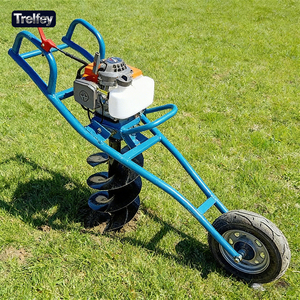 Trivella a Benzina 99cc per Scavi Profondi, Carrellata, per Usi Commerciali e Recinzioni - Product Image 1