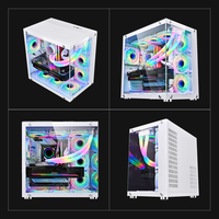 Casing PC Gaming ATX Grosir, Mendukung GPU 400mm, Pendingin Air 360mm di Bagian Atas, Dengan 7 Slot PCIe dan Dua Slot HDD