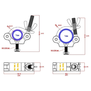 Abrazadera de Gancho para Truss de Alta Resistencia, Abrazaderas de Aluminio para Truss de Iluminación para DJ, Proyectores y Luces <span class=keywords><strong>Par</strong></span> - Product Image 4