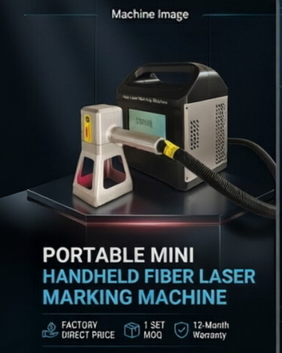 Factory Wholesale Hand Held Portable Mini Fiber Laser Marking Machine for Metal Supporting DXF/BMP/AI/DWG 2 Year Warranty