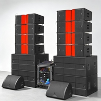 Düşük Minimum Sipariş Adedi 1 Set Profesyonel Ses Hoparlörleri Line Array PA Ses Sistemi Neodimyum Çift 12 İnç Pasif Line Array Hoparlörler