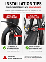 Garde-boue rétractable pour vélo pliant VXM, en alliage d'aluminium et PP, pliable et torsadable, réduit la résistance à la roulement, idéal pour les conditions météorologiques humides