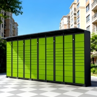 Système de casier intelligent en libre-service pour la réception et la livraison de colis, serrure électronique, paiement en ligne, montage au sol