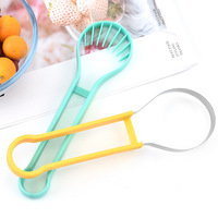 Professionele Dual Head Meloen Baller Schep Met Zaadverwijderaar Antislip Handvat Fruitgroentesnijwerk 3 In 1 Fruitsnijgereedschap