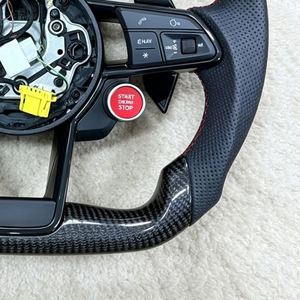 Volant en fibre de carbone LED de qualité supérieure pour <span class=keywords><strong>Audi</strong></span> A3 8V 8Y A4 A6 B8 B9 Série <span class=keywords><strong>Q</strong></span> R8 S RS - Product Image 4