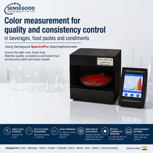 Espectrofotómetro Sensegood SpectroPro para Medición de Color en Bebidas y Alimentos, Hecho en India - Product Image 3